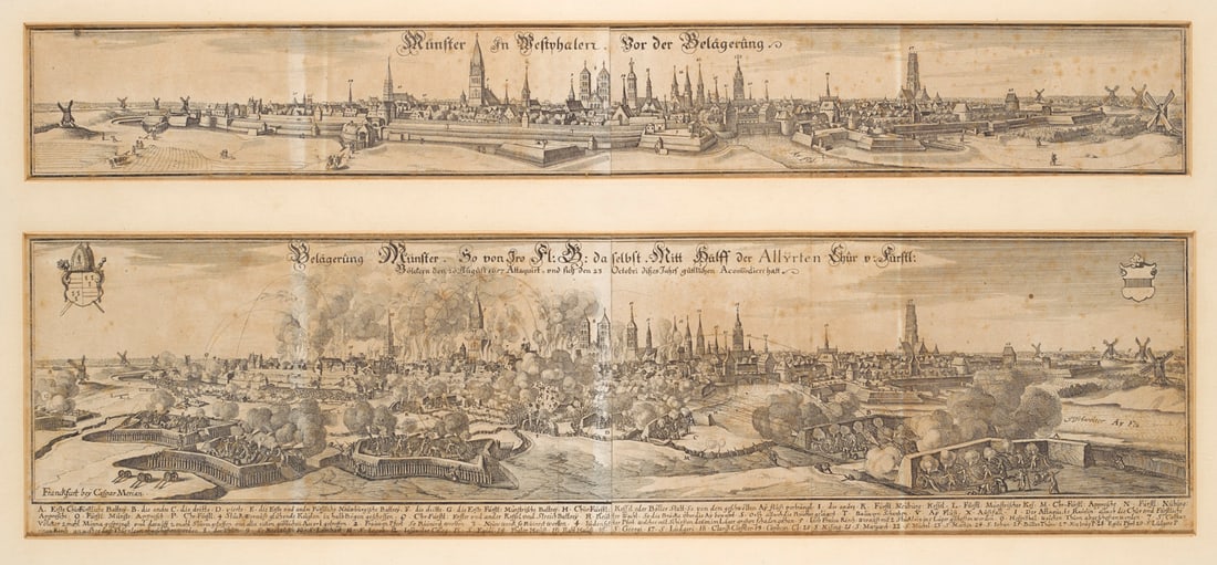 Merian, Caspar Münster in Westphalen vor der Belägerung. - Belägerung Münster (1 of 1)