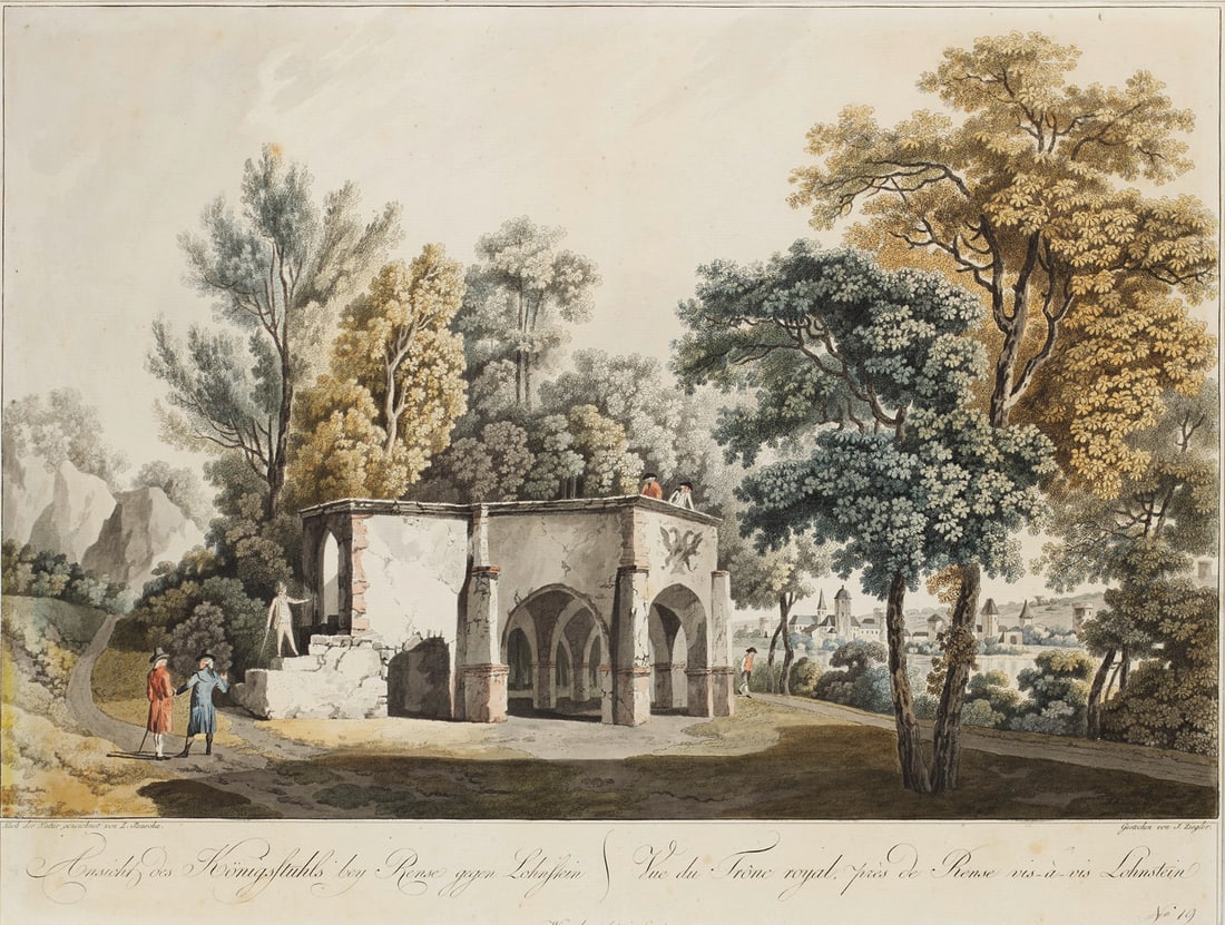 Ziegler, Johann 6 Arbeiten. Ansichten. Um 1800. Je kolorierter Kupferstich auf Bütten bzw. (J. (1 of 1)