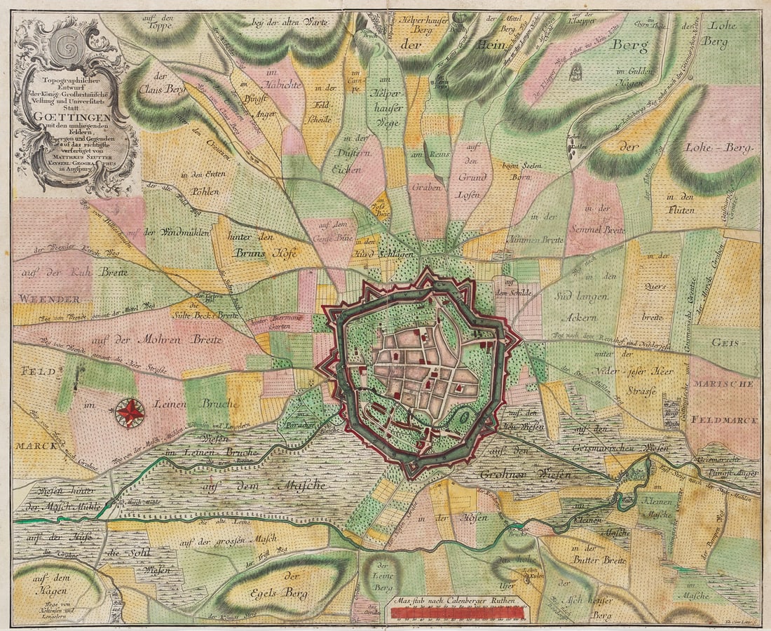 Seutter, Matthäus Topographischer Entwurf der Königl. Großbritannischen Vestung und (1 of 1)