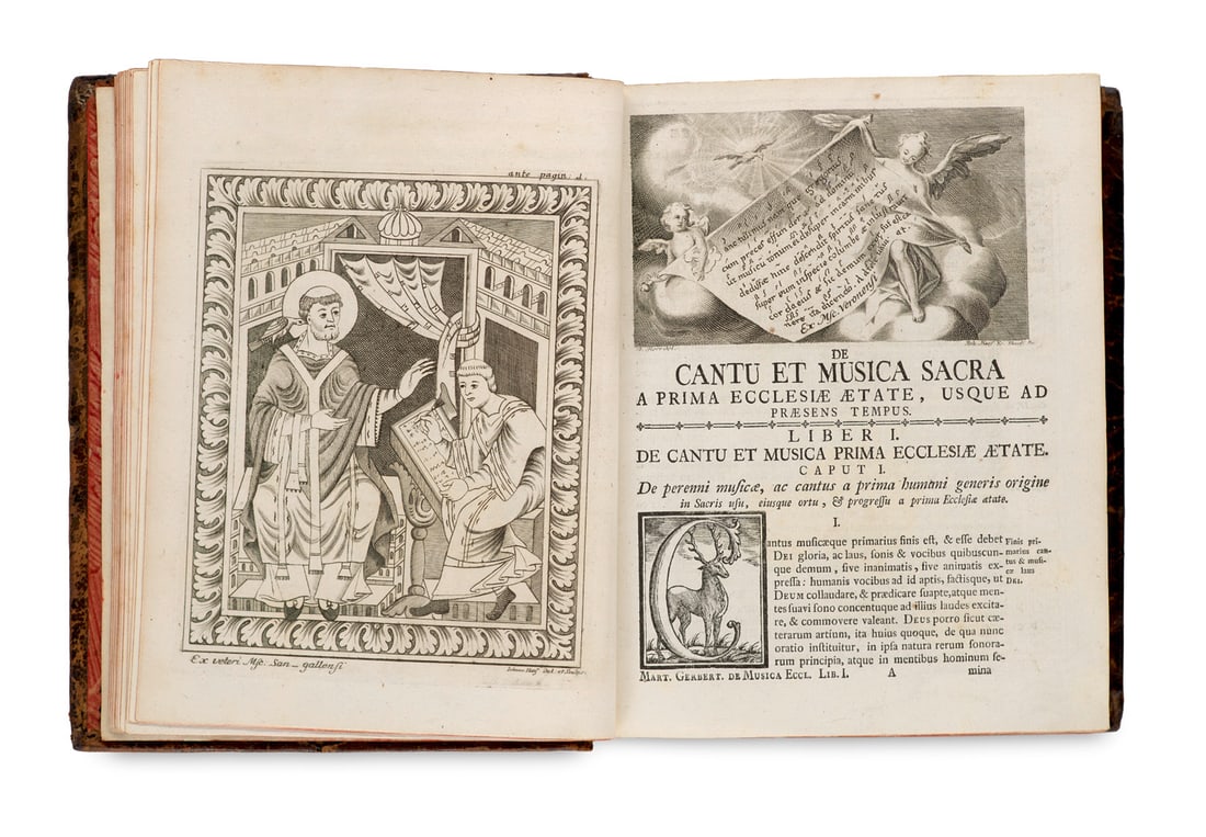 Gerbert (von Hornau), Martin De cantu et musica sacra a prima ecclesiae aetate usque ad praesens (1 of 4)