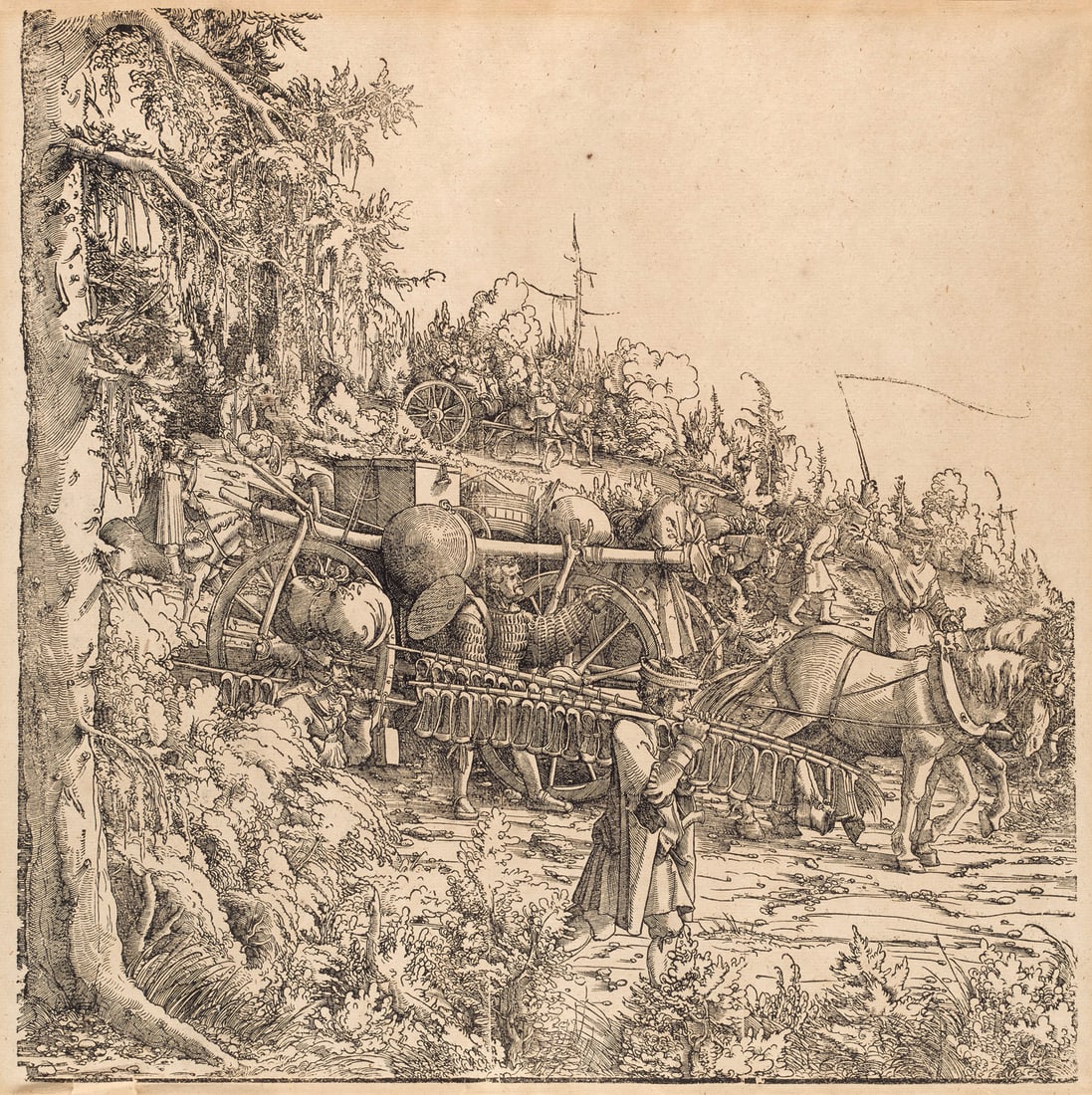 Hans Burgkmair d. Ä. und andere Darstellung aus dem Triumphzug Kaiser Maximilians I. Nach 1570. (1 of 1)