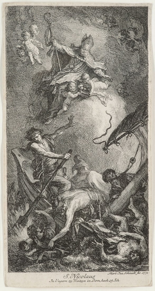 Schmidt, Martin Johann S. Nicolaus. 1771. Kaltnadelradierung auf Bütten. 23,5 x 12 cm. Mit der (1 of 1)