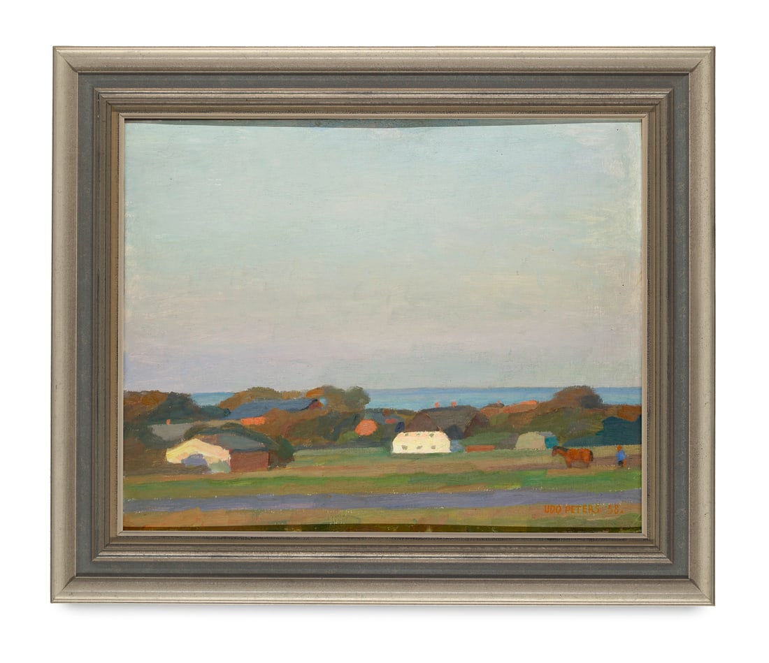 Peters, Udo Worpsweder Moorlandschaft. 1958. Öl auf Malkarton. 48 x 60 cm. Signiert und (1 of 1)