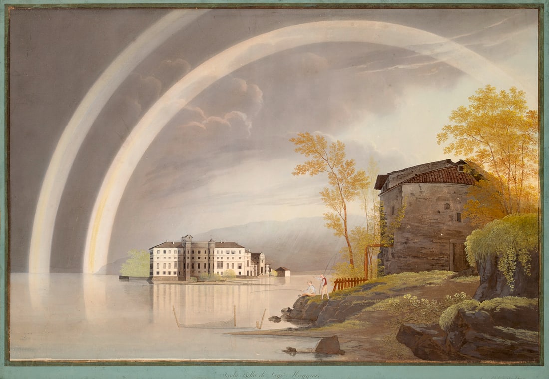 Bleuler, Johann Ludwig Isola Bella di Lago Maggiore. Nach 1824. Gouache auf Velin. 51,5 x 73,5 cm. (1 of 1)