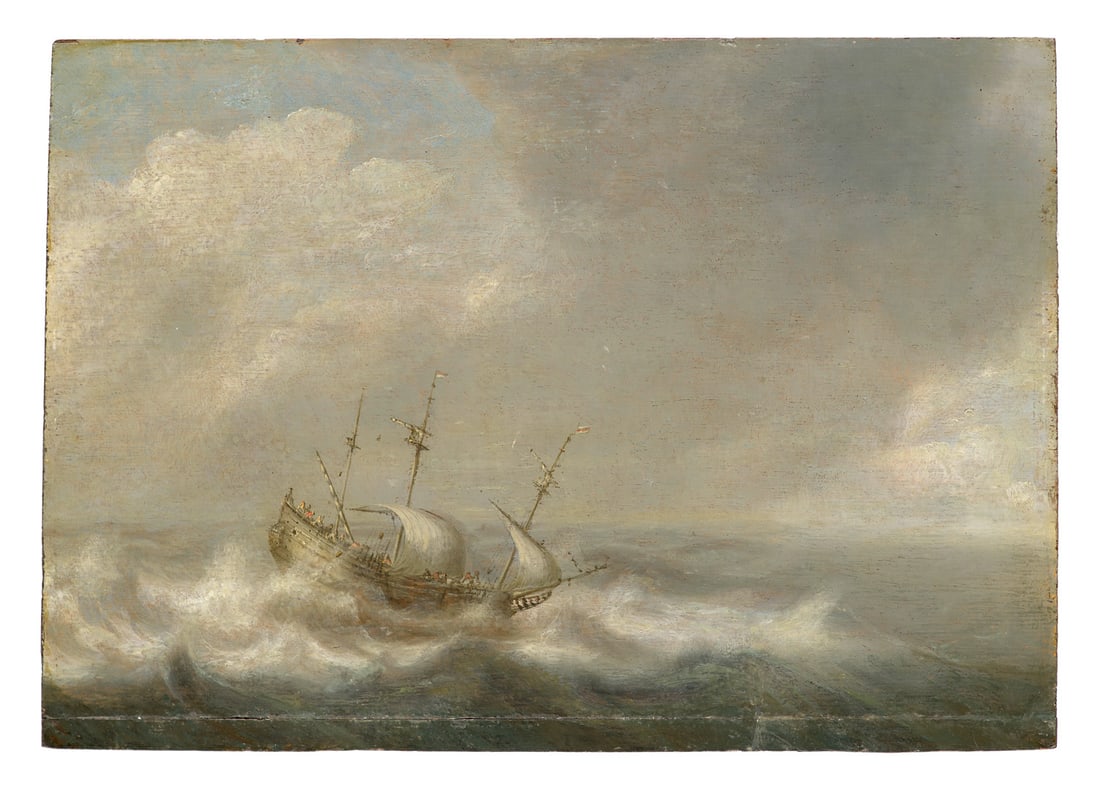 Vlieger, Zugeschrieben Simon Jacobsz de Seestück. Mitte 17. Jahrhundert. Öl auf (1 of 1)