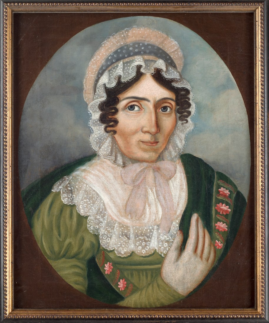 Deutsch, 19. Jahrhundert Biedermeier-Portrait. 19. Jahrhundert. Öl auf Leinwand. 54 x 44 cm. (1 of 1)