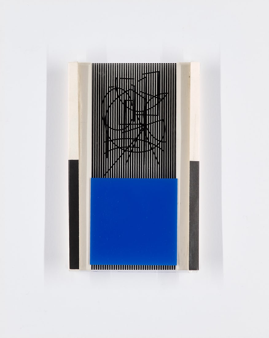 Jesús Rafael Soto o.T. (Lettre du Venezuela). 2001. Farbserigraphie auf Plexiglas und Karton. (1 of 1)