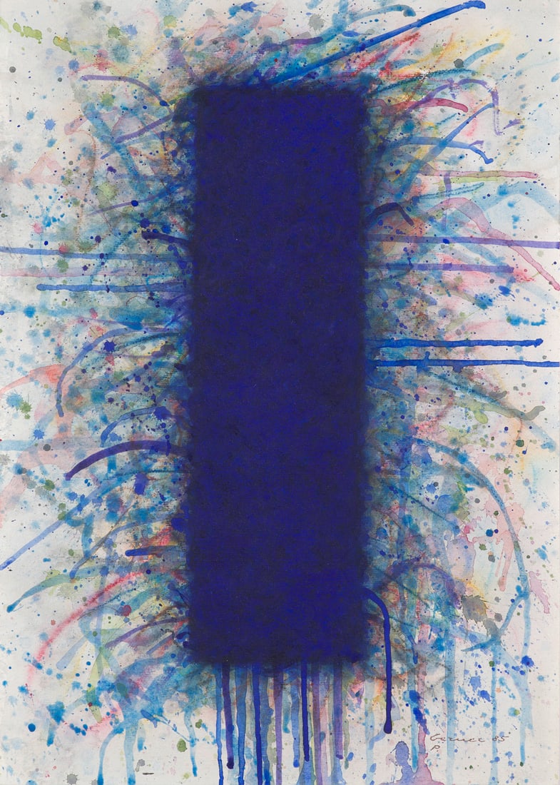 Bernd Berner o.T. (Flächenraum). 1985. Aquarell auf Fabriano-Aquarellpapier (mit Wz.). 35 x 25 (1 of 1)