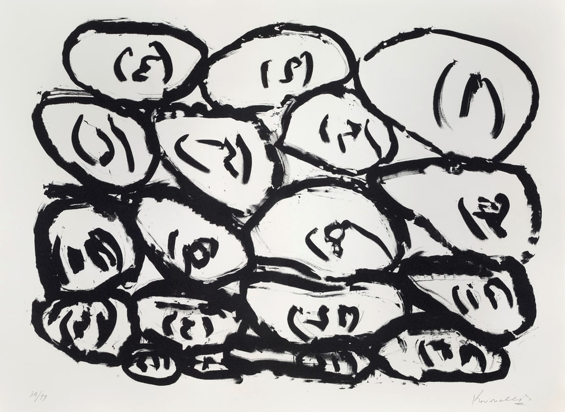 Jannis Kounellis Senza titolo. 1999. Lithographie auf Arches Velin (mit Wz.). 51,5 x 71 cm (59,5 x (1 of 1)