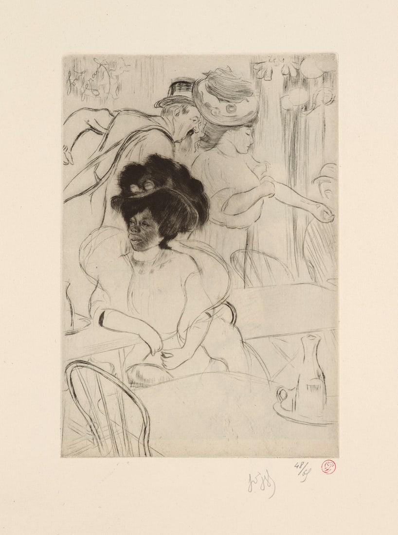 Louis Legrand 8 signierte Kaltnadelradierungen. In: Les bars. Gustave Pellet, Paris, 1909. Folio. (1 of 3)