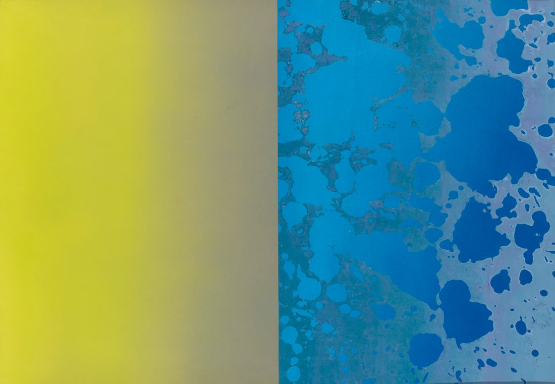 Wolfgang Flad Untitled (breath). 2023. Monotypie und Acryl auf Velin. 44 x 63,5 cm. Verso signiert, (1 of 1)