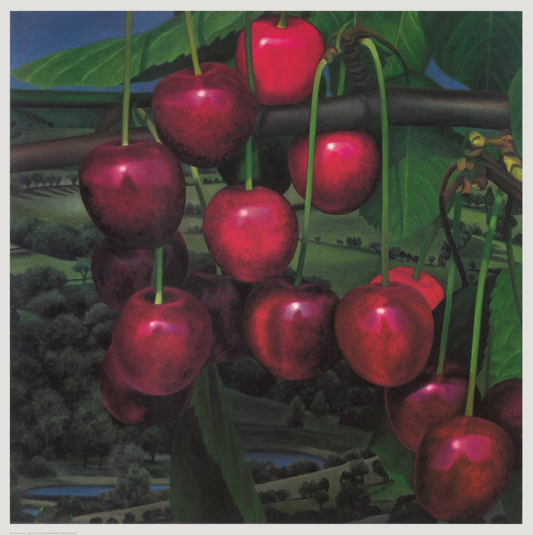Karin Kneffel 4 Arbeiten. Je Vierfarben-Serigraphie auf festem, glattem Velin. 1999. Je 92 x 92 cm (1 of 1)
