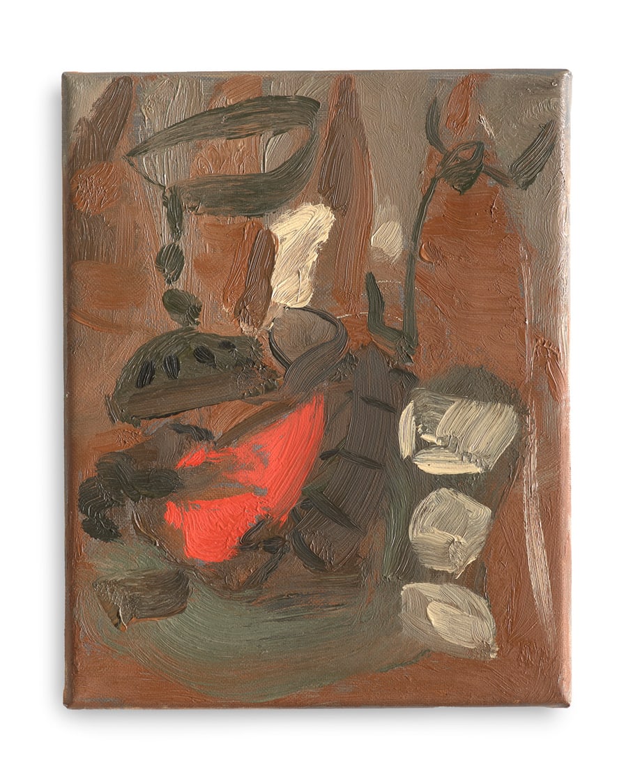 Maurice Cockrill Generation - Earth. 1994. Öl auf Leinwand. 25 x 20 cm. Verso signiert, datiert: Maurice CockrillGeneration - Earth. 1994. Öl auf Leinwand. 25 x 20 cm. Verso signiert, datiert und betitelt. An den Kanten mit wenigen kleinen, punktuellen Bereibungen. Insgesamt sehr gut.Privats