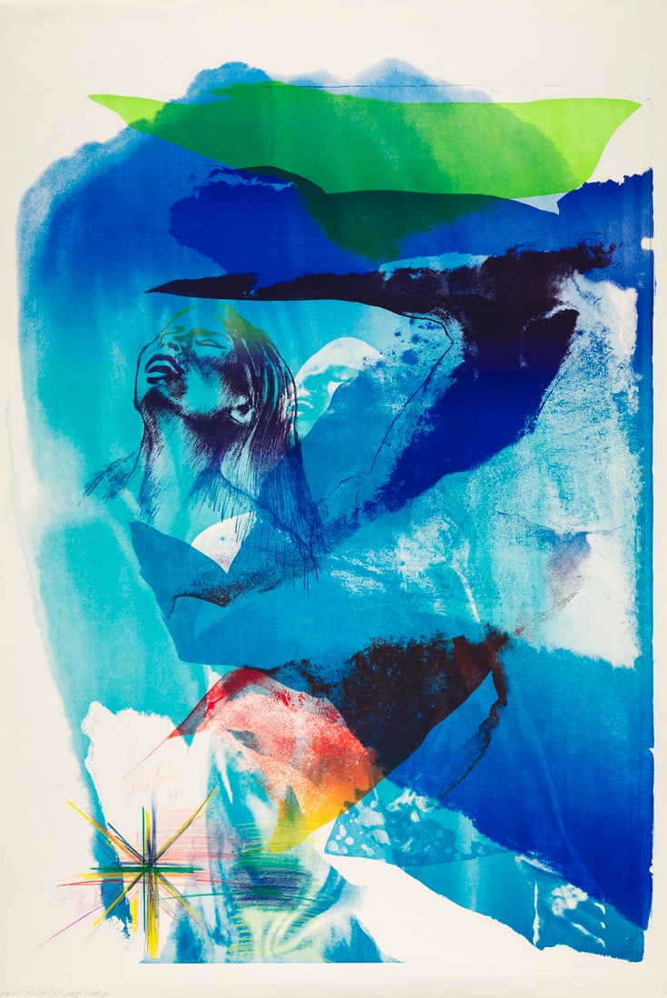 Paul Jenkins Earth Day. Um 1990. Farblithographie auf Velin. 103 x 73,5 cm (104 x 76 cm). Signiert (1 of 1)