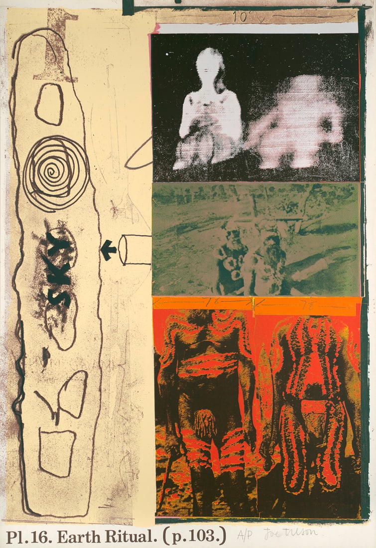 Joe Tilson Pl.16. Earth Ritual (p.103.). 1972. Farbsiebdruck auf chamoisfarbenem Vélin. 102 x (1 of 1)