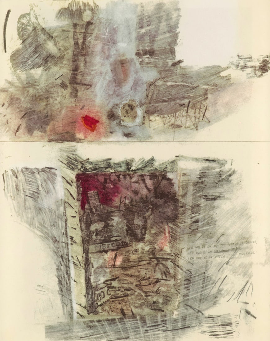Robert Rauschenberg Canto III: The Vestibule of Hell, The Opportunists. 1964. Collotypie auf Velin.: Amerikanische ModerneRobert RauschenbergCanto III: The Vestibule of Hell, The Opportunists. 1964. Collotypie auf Velin. 36,6 x 29 cm. Gerahmt hinter Glas, ungeöffnet. - Insgesamt augenscheinlich 