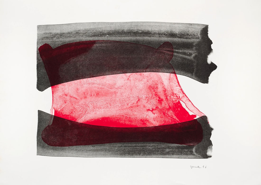 Jerry Zeniuk o.T.. 1996. Farblithographie auf Velin. 30,5 x 40,5 cm (42,2 x 59,2 cm ). Signiert und (1 of 1)