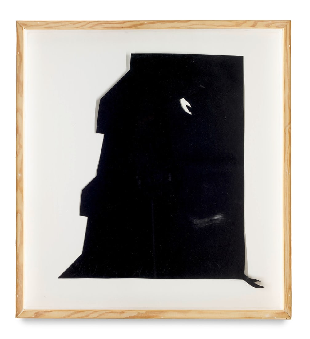 Felix Droese Gif ä händ. 1994. Cutout aus schwarzem Velin-Karton. 49,5 x 42 cm. Signiert, (1 of 1)
