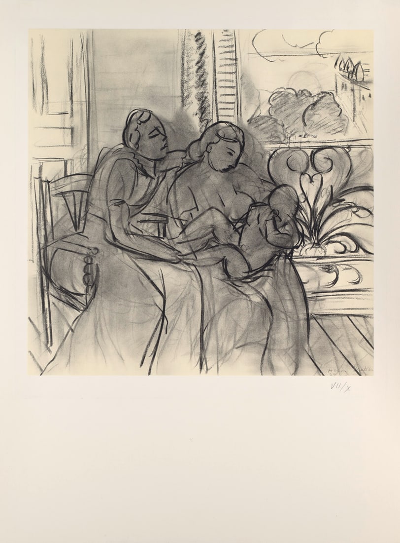 Henri Matisse Maternité. Lithographie mit cremefarbenem Plattenton auf BFK Rives-Velin (mit (1 of 1)