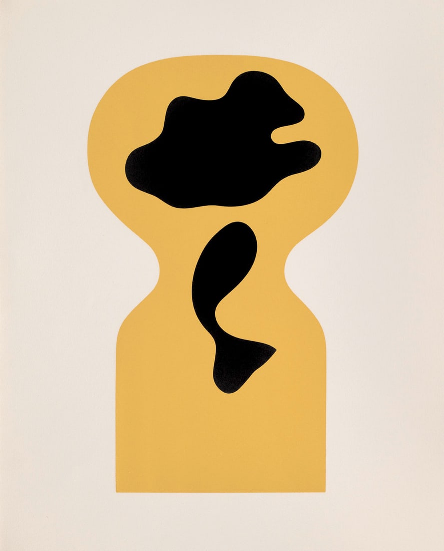 Hans Arp Soleil Recerclé (Couverture I). 1966. Farbholzschnitt auf Velin . 37,5 x 23,3 cm (48 x: Französische Moderne - Abstraction-CréationHans ArpSoleil Recerclé (Couverture I). 1966. Farbholzschnitt auf Velin . 37,5 x 23,3 cm (48 x 38,6 cm). - Insgesamt sehr gut. Prachtvoller, f
