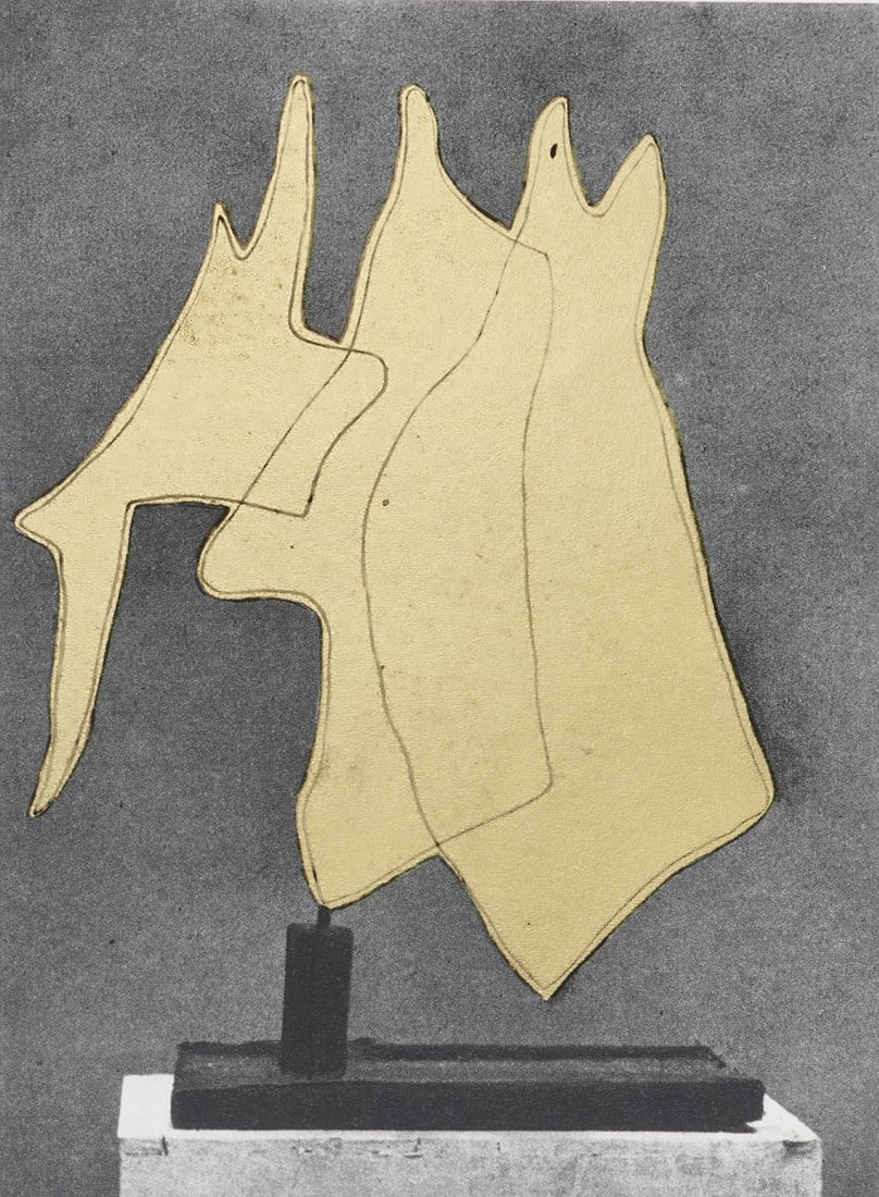 Nach Lucio Fontana 2 Arbeiten. o.T. 1961. Je Siebdruck in Gold und Grau / Grün und Schwarz auf (1 of 1)