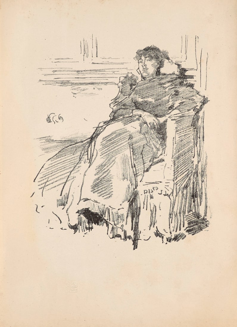 (nach), James Abbott Mac Neill Whistle La Robe Rouge (The Red Dress). 1895. Lithographie auf Velin. (1 of 1)