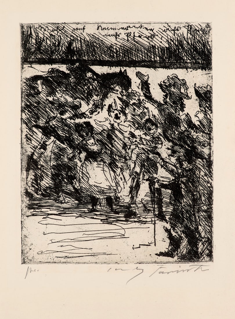 Lovis Corinth Wohl auf Kameraden, auf's Pferd, auf's Pferd, ins Feld, die Freiheit gezogen!", aus: (1 of 2)