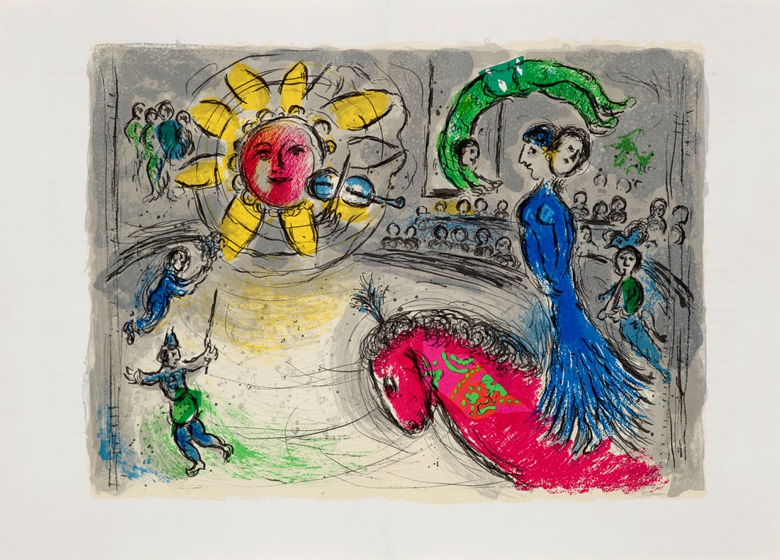 Marc Chagall Sammlung von 2 Farblithographien nach Marc Chagall. 1957 und 1979. Je Farblithographien (1 of 2)