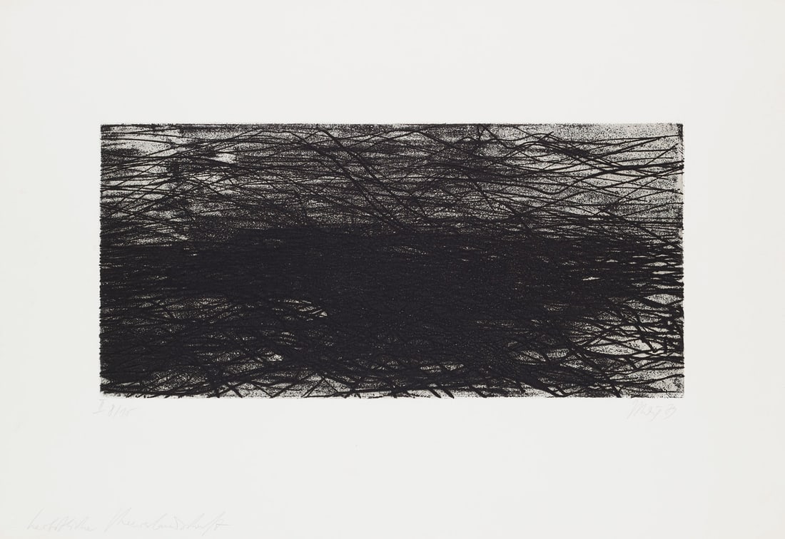 Max Uhlig Herbstliche Meereslandschaft. 1979. Radierung auf leicht genarbtem Velin. 19,5 x 41,5 cm: Ostdeutsche KunstMax UhligHerbstliche Meereslandschaft. 1979. Radierung auf leicht genarbtem Velin. 19,5 x 41,5 cm (39 x 56,5 cm). Signiert, datiert, betitelt und nummeriert. - Insgesamt sehr gut und 