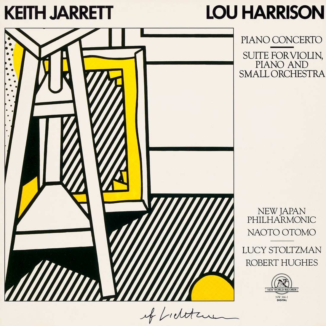 Roy Lichtenstein Keith Jarrett. 1988. Offsetdruck auf Karton. 31,5 x 31 cm. Signiert. - Leichte: Pop ArtRoy LichtensteinKeith Jarrett. 1988. Offsetdruck auf Karton. 31,5 x 31 cm. Signiert. - Leichte Knickspuren. Ecken und Kanten dezent bestoßen. Insgesamt sehr gut. Prachtvolles, sattes Platt