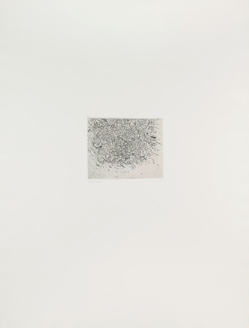Markus Raetz Gnuusch. 1971. Radierung auf BFK Rives Velin (mit Wz.). 12,2 x 14,8 cm (65,4 x 69,6 (1 of 1)