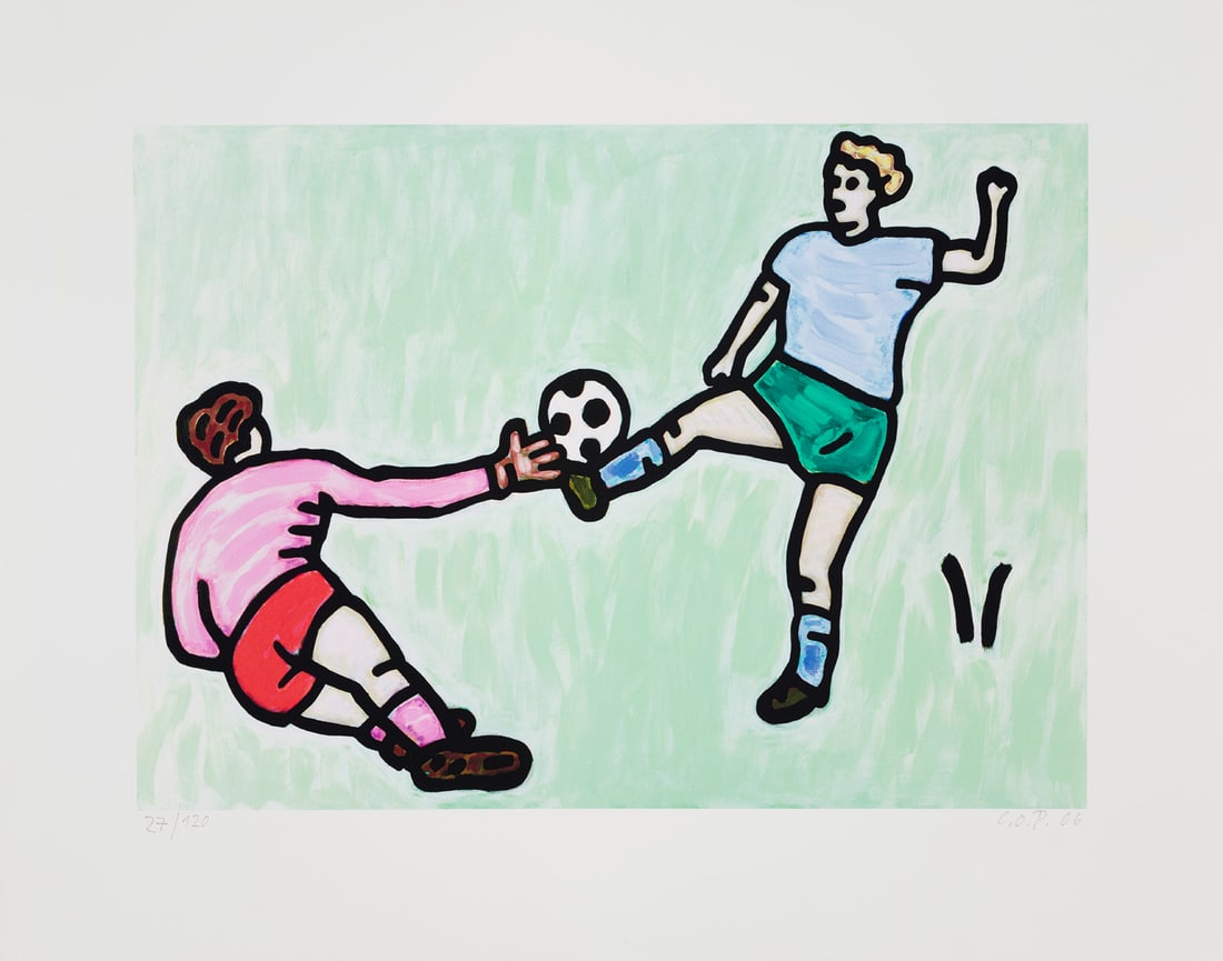 Claus Otto Paeffgen Fußball. 2006. Giclée auf festem Velin. 43 x 60 cm (61,2 x 78 cm). (1 of 1)