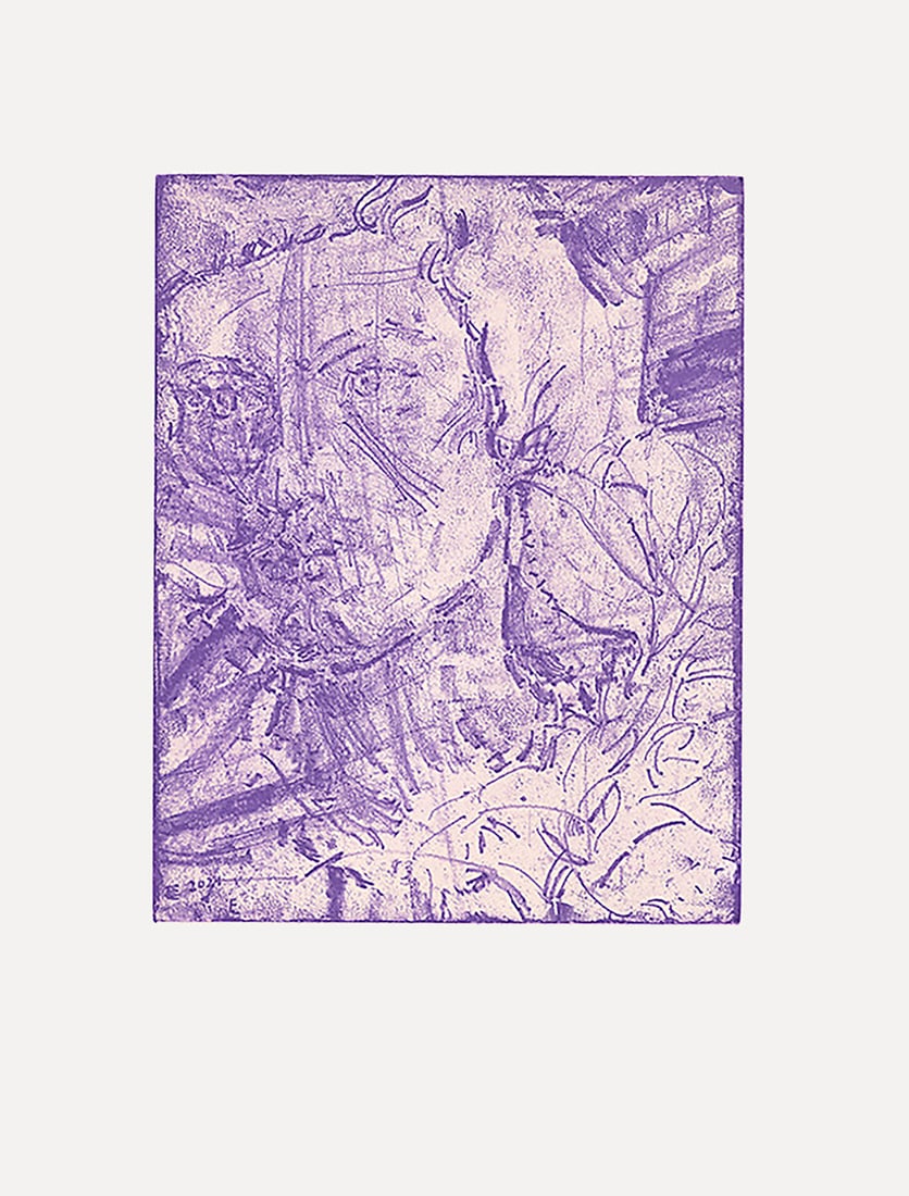 Elizabeth Peyton The Friend. 2024. Radierung und Vernis Mou auf Velin. 25 x 20 cm (40,5 x 31 cm). (1 of 1)