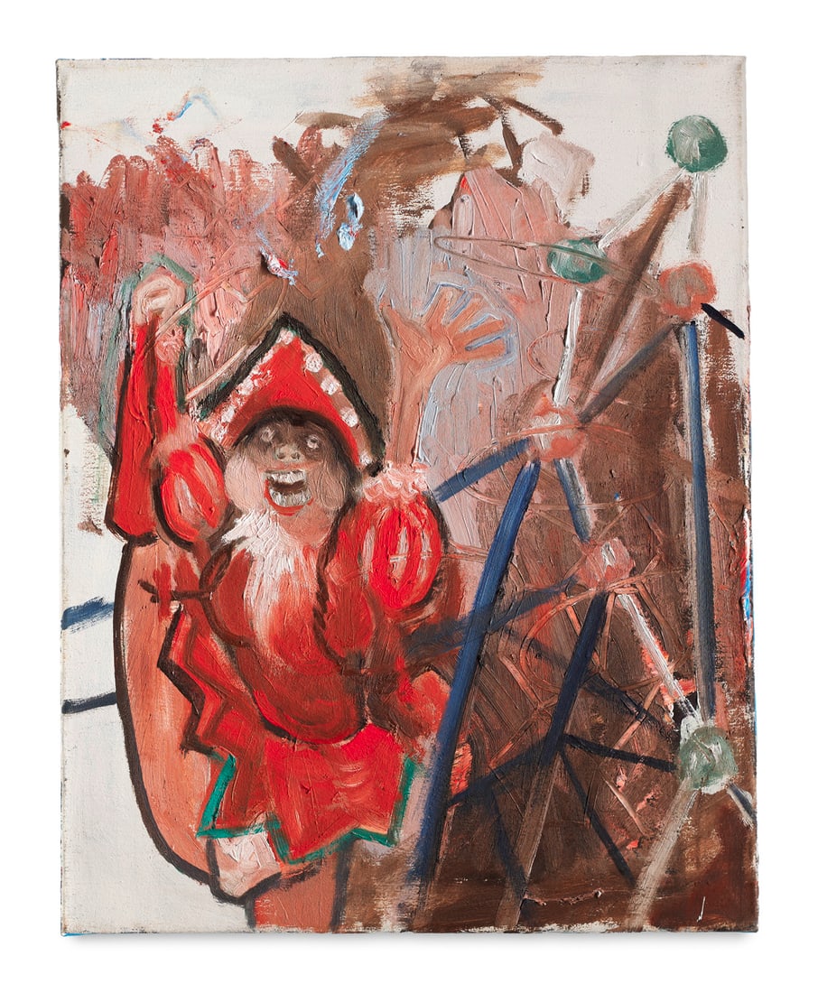 Aaron Rahe Figurative Komposition. 2013. Öl und Acryl auf Leinwand. 50 x 40 cm. - Insgesamt (1 of 1)