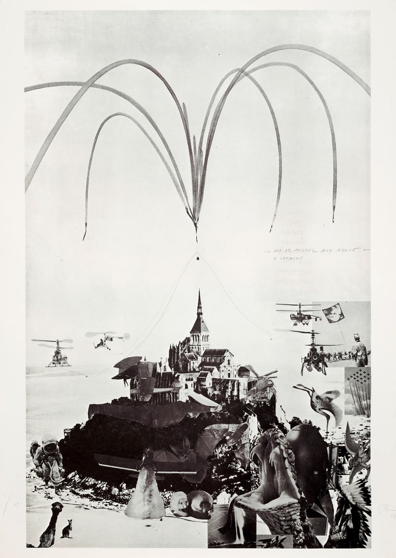 Otto Piene St. Michel and above. Aus: Sky Art. 1969. Farboffsetlithographie auf Velin. 85 x 54,5 cm (1 of 1)