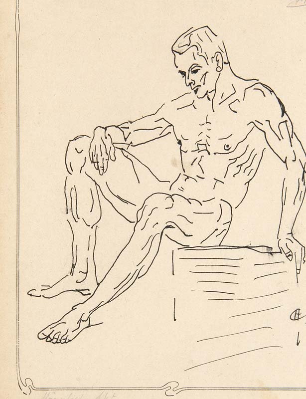 Christiansen, Hans Männliche Akte. 2 Aktstudien. 1921. (1 of 1)