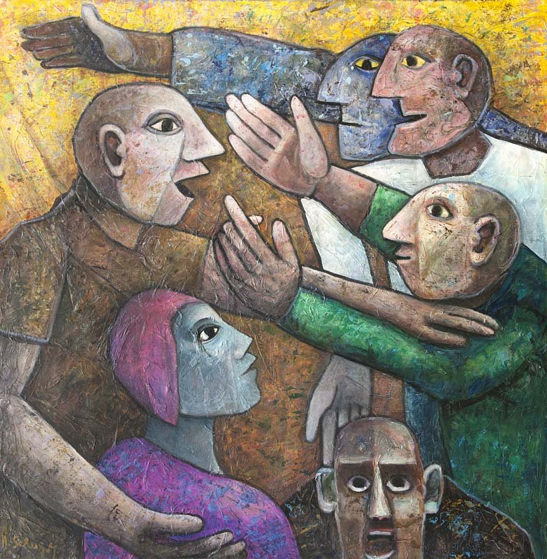 Schulz-Merlis, Horst Familienglck. 2002. Acryl auf (1 of 1)