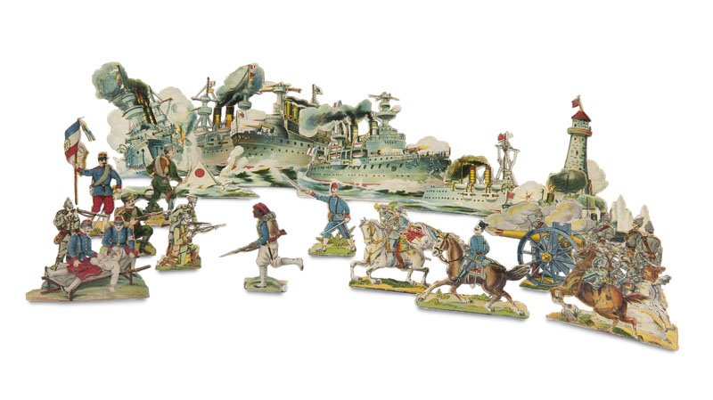 Aufstellbilder Krieg. Sammlung mit 24 farbigen (1 of 1)