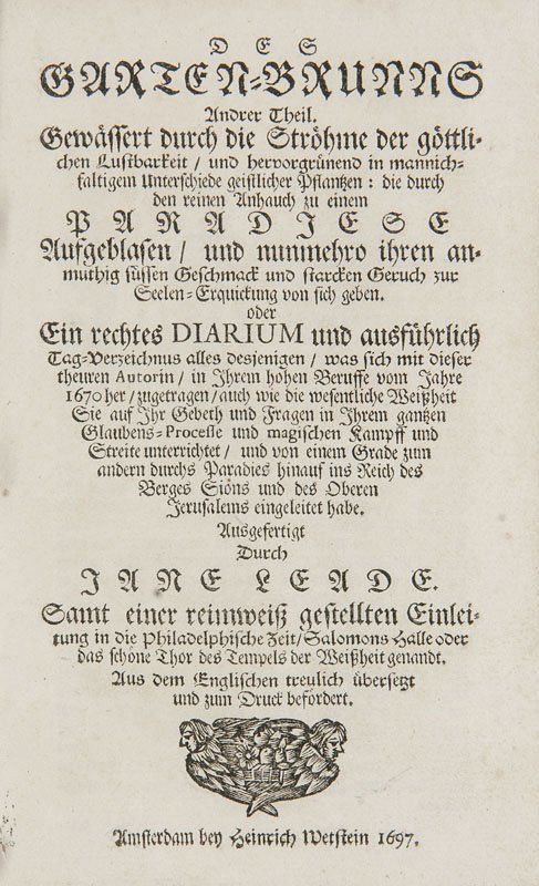 Leade Jane Des Garten-Brunns anderer Theil. Gewssert (1 of 1)