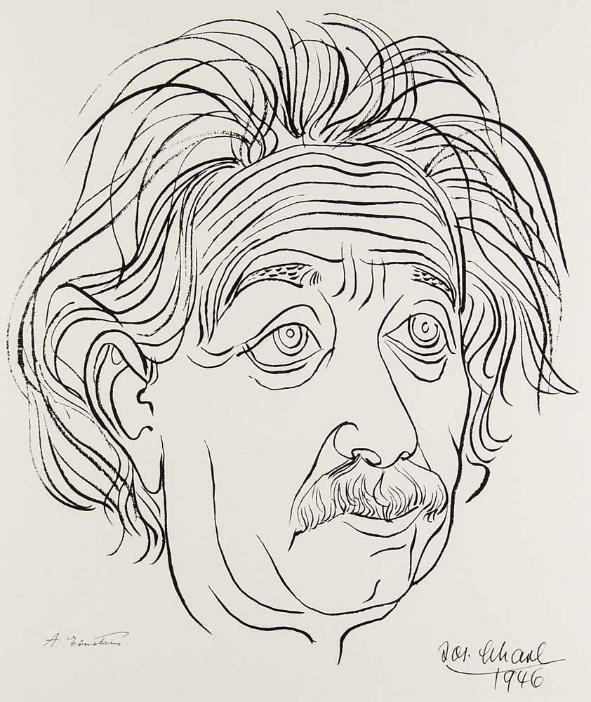 Scharl, Josef   Bildnis Albert Einstein. 1946. (1 of 1)