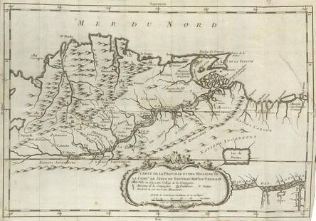 Gumilla, J Histoire Naturelle, Civile et Geographique: Gumilla, J Histoire Naturelle, Civile et Geographique de l'Orenoque, et des principales Riviéres qui s'y jettent. 3 Bde. Mit gefalt. Kte. u. 2 Kupfertaf. Avignon, Desaint & Sailland & Marseille, Moss