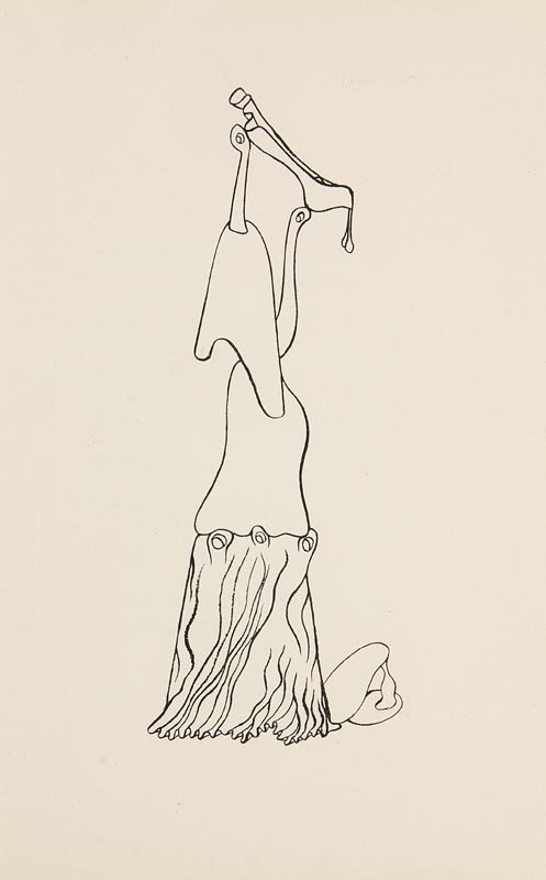 Pastoureau, Henri Cri de la Méduse. Mit 3: Pastoureau, Henri Cri de la Méduse. Mit 3 Illustrationen nach Zeichnungen von Yves Tanguy. (Paris), Bucher, 1937. 3 w. Bl., 35 S., 2 Bll., 3 w. Bll. 4°. Pgt. (etw. berieben u. bestoßen). Pastoureau