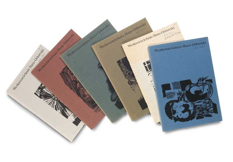 Orlowski, Werkverzeichnis.: Schwarzenberger, Fritz Werkverzeichnis Hans Orlowski. Holzschnittgraphik, Lithographien und Radierungen der Jahre 1914 bis 1931. / Holzschnittgraphik der Jahre 1932 bis 1943. / Holzschnittgraphik der