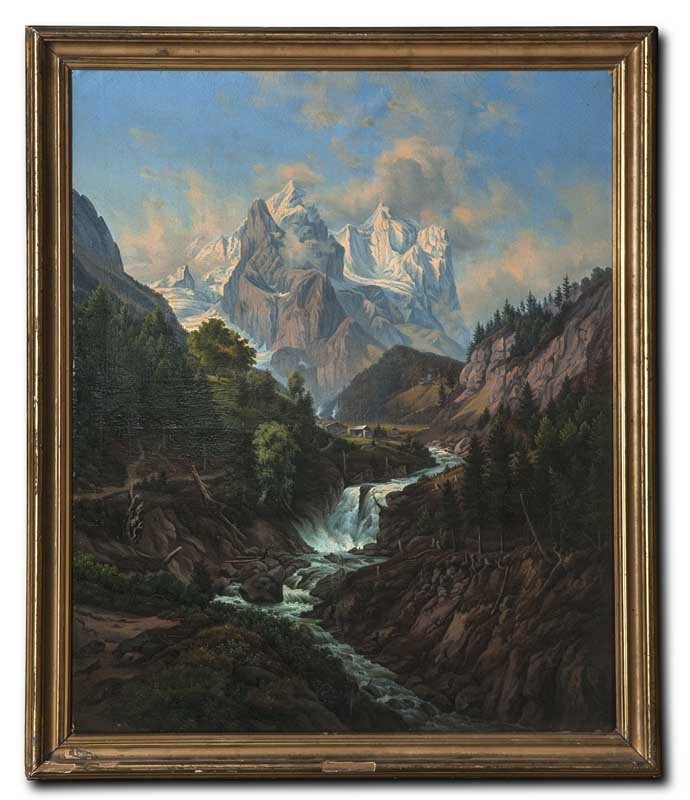 Castell,Bach,…l/Lwd.,1845 Oil on canvas (doubled). (1 of 1)