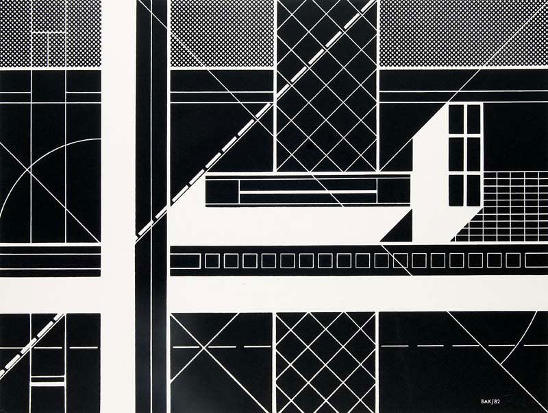 Bak, Imre o.T. (Abstrakte Komposition). 1982. (1 of 1)