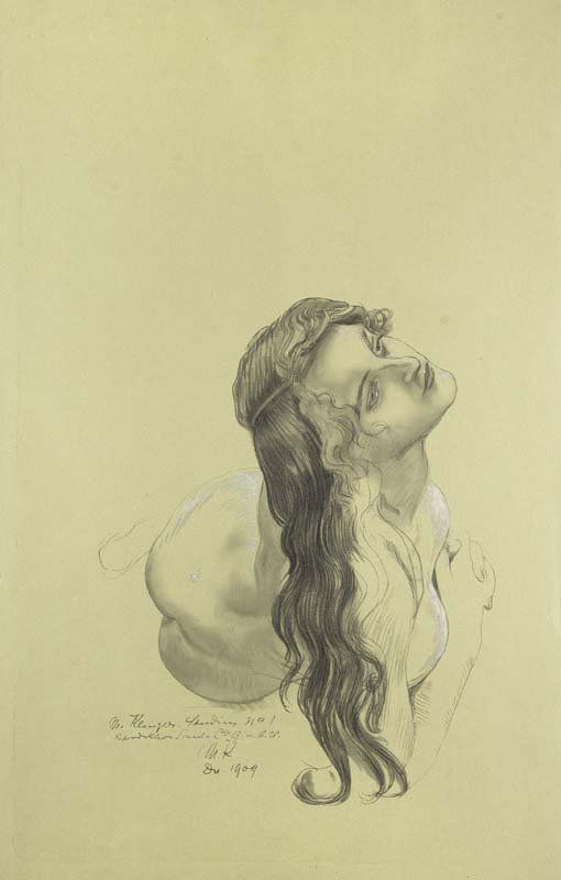 Klinger, Max - nach Max Klinger. Zwanzig Studien zu: Klinger, Max - nach Max Klinger. Zwanzig Studien zu Bildern, Plastiken und Stichen in Original-Grösse wiedergegeben. Leipzig, Selbstverlag, 1914. 3 Blätter aus der Mappe. Farbige Lichtdrucke auf gr�