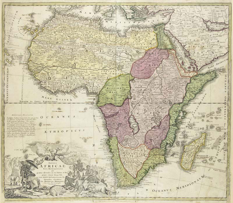 Totius Africae. Nova Repraesentatio ... Teilkolorierte (1 of 1)