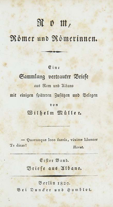 Müller, Wilhelm Rom, Römer und Römerinnen. Eine (1 of 1)