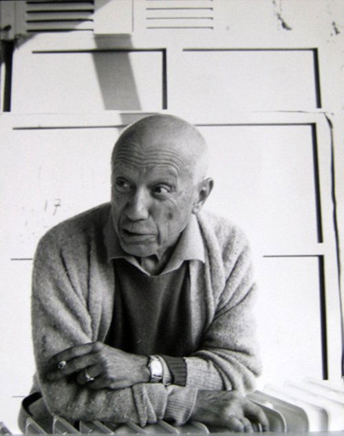 Cecil Beaton - Portrait of Pablo Picasso: Vintage Silver Gelatin print, 1965, verso is a stamp from Cecil Beaton Size: 195 x 164 mms Note: This is a splendid formal portrait of the artist, The photographer was very well known in his time and