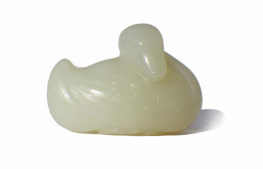 Chinese Jade Carved Duck (1 of 6)